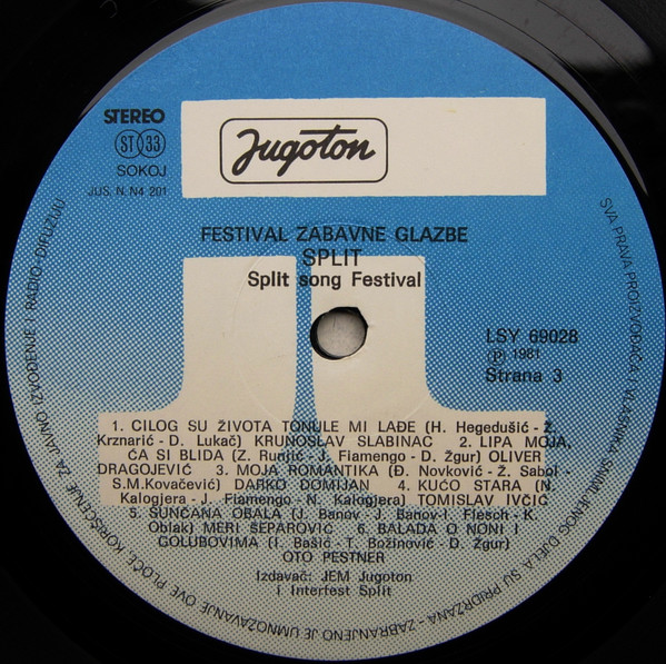 Various - Festival Zabavne Glazbe Split '81 (2xLP, Comp, Gat)