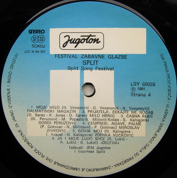 Various - Festival Zabavne Glazbe Split '81 (2xLP, Comp, Gat)