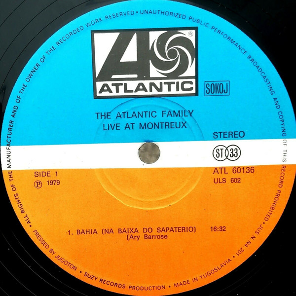 The Atlantic Family - Live At Montreux (2xLP, Album)