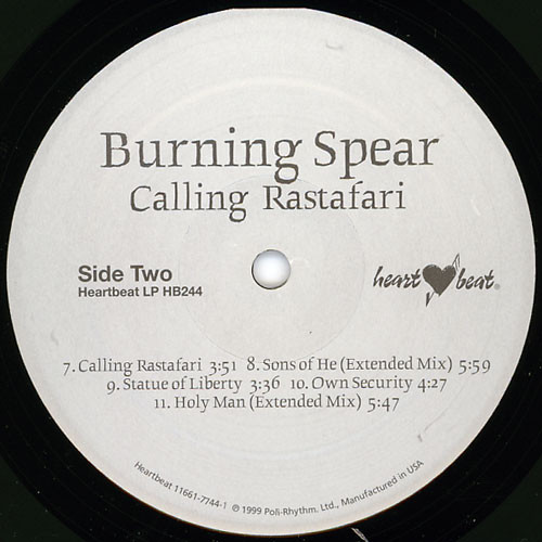 Burning Spear - Calling Rastafari (LP, Album)