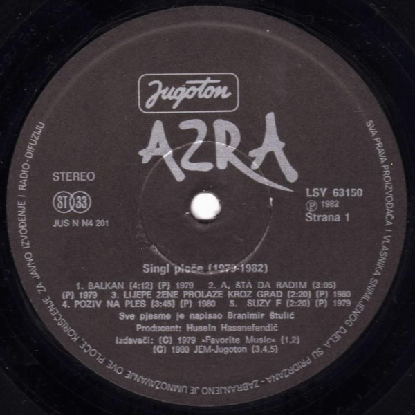 Azra (3) - Singl Ploče 1979-1982 (LP, Comp)