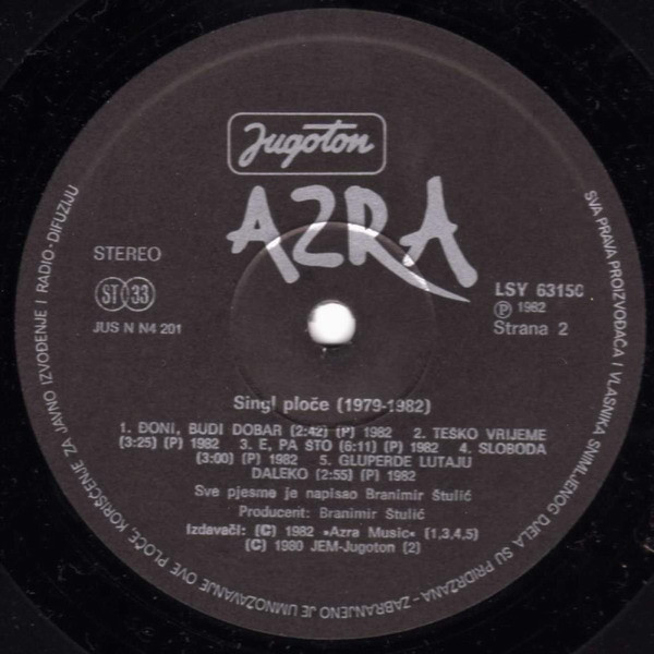 Azra (3) - Singl Ploče 1979-1982 (LP, Comp)
