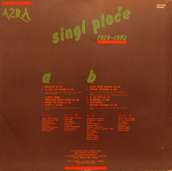 Azra (3) - Singl Ploče 1979-1982 (LP, Comp)