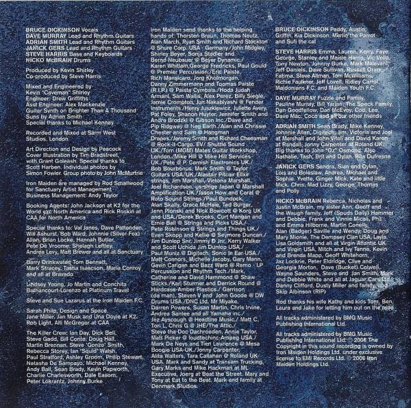 Iron Maiden - A Matter Of Life And Death (CD, Album)