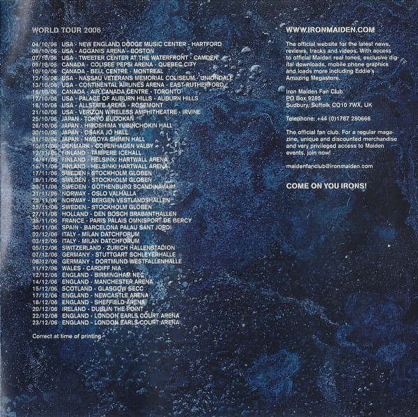 Iron Maiden - A Matter Of Life And Death (CD, Album)