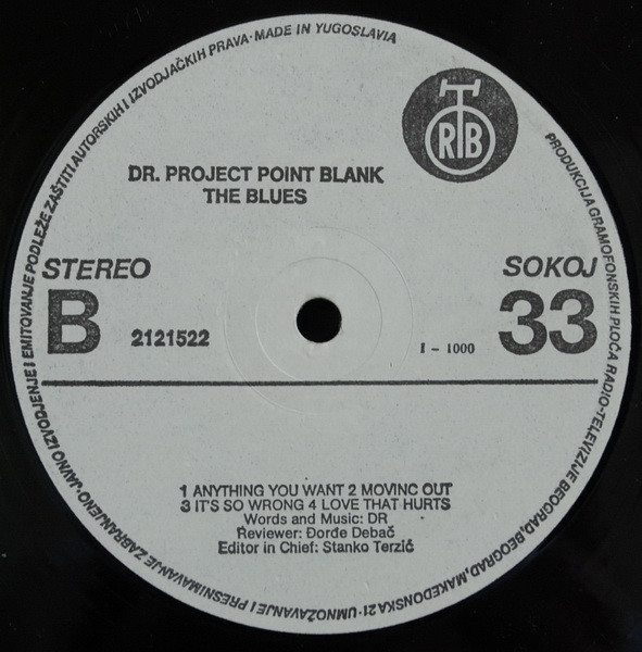 Dr Project Point Blank* - The Blues (LP, Album)