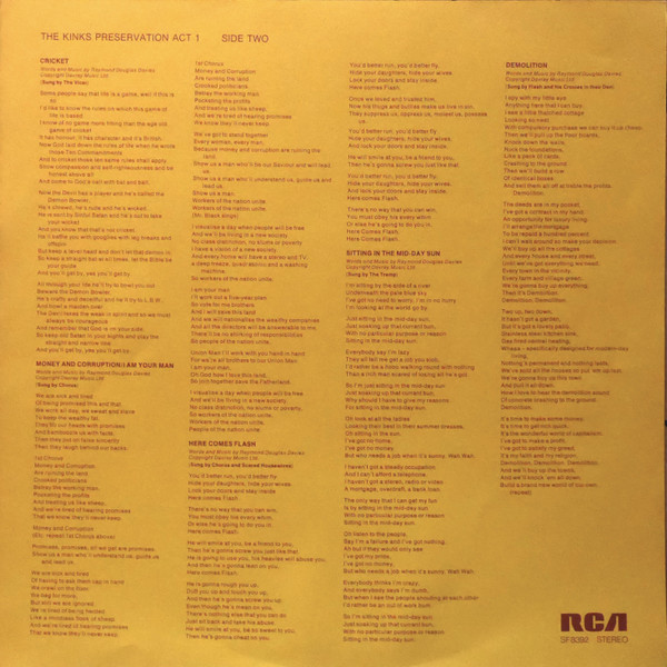 The Kinks - Preservation Act 1 (LP, Album)