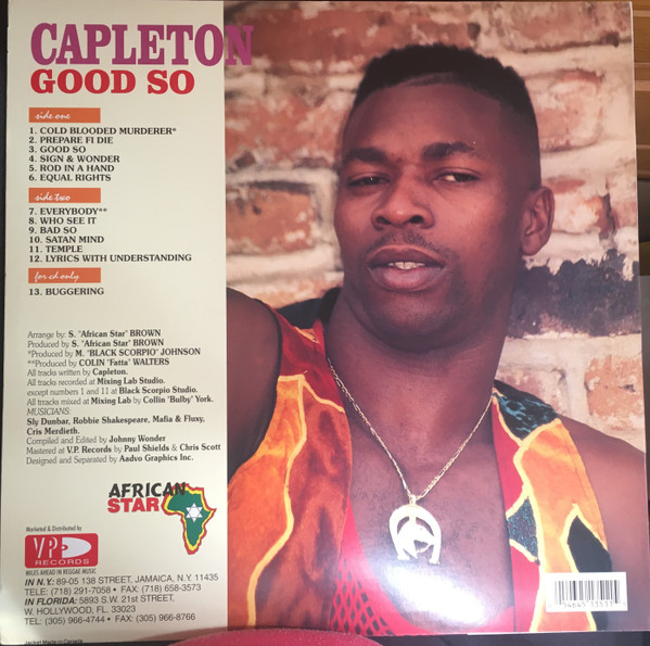 Capleton - Good So (LP, Album)