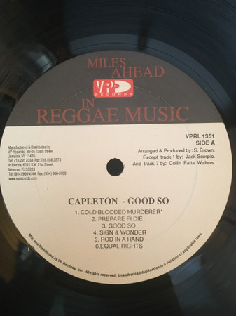 Capleton - Good So (LP, Album)
