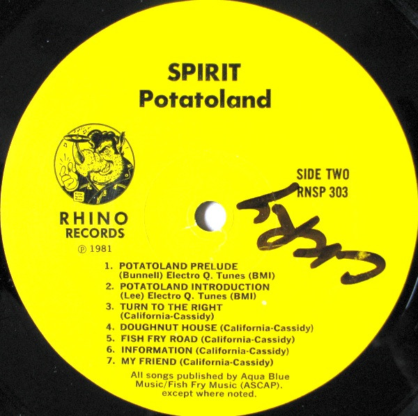 Spirit (8) - The Adventures Of Kaptain Kopter & Commander Cassidy In Potato Land (LP, Album, Com)