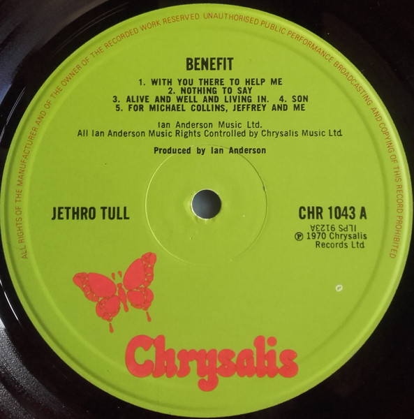 Jethro Tull - Benefit (LP, Album, RE, Gre)