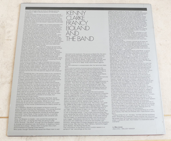 Kenny Clarke Francy Boland And The Band* - Live At Ronnie's ; Album 1 ; Volcano (LP, Album, RE, Gat)