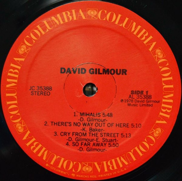 David Gilmour - David Gilmour (LP, Album)