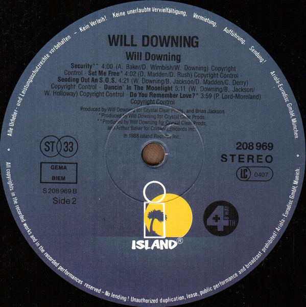 Will Downing - Will Downing (LP, Album)