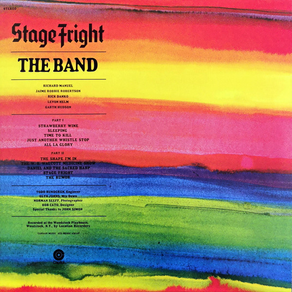 The Band - Stage Fright (LP, Album, RE, 180)