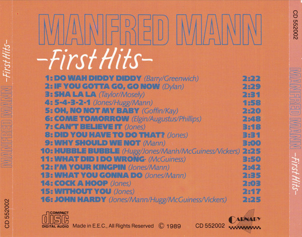 Manfred Mann - First Hits (CD, Comp, RE)