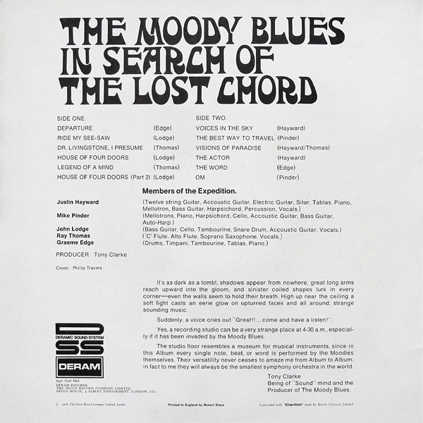 The Moody Blues - In Search Of The Lost Chord (LP, Album, Gat)