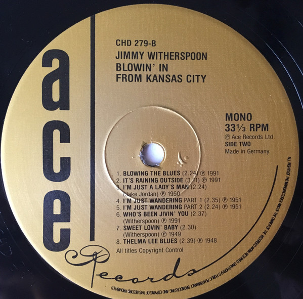 Jimmy Witherspoon - Blowin' In From Kansas City (LP, Comp, Mono)