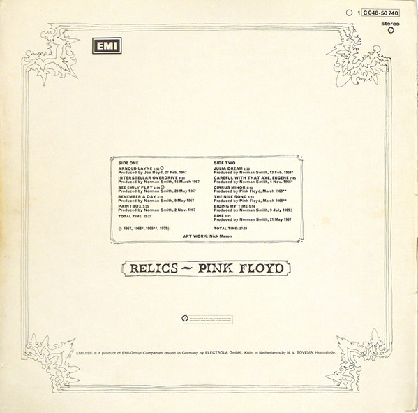 Pink Floyd - Relics (LP, Comp, RE)