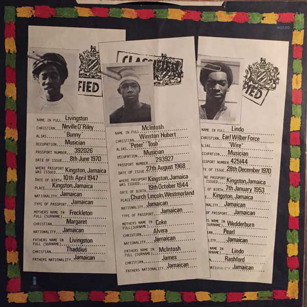 The Wailers - Burnin' (LP, Album, RE, Gat)