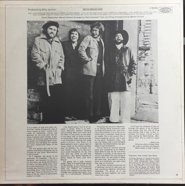Mashmakhan - Mashmakhan (LP, Album, Pit)