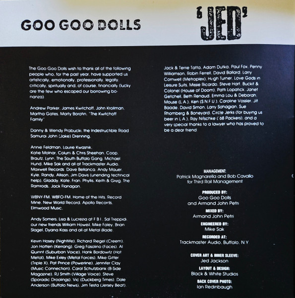 Goo Goo Dolls - Jed (LP, Album, RE, Red)