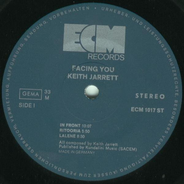 Keith Jarrett - Facing You (LP, Album)