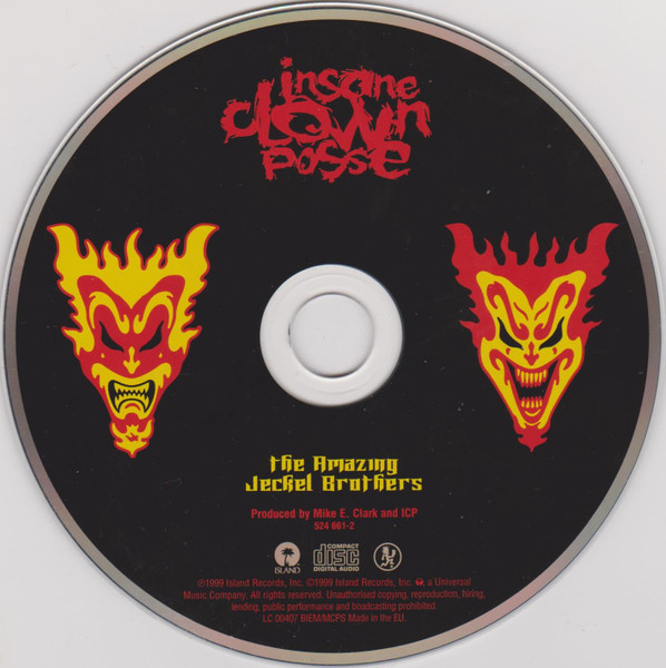 Insane Clown Posse - The Amazing Jeckel Brothers (CD, Album, Red)