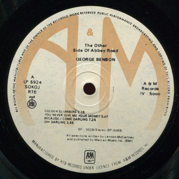 George Benson - The Other Side Of Abbey Road (LP, Album, RE)