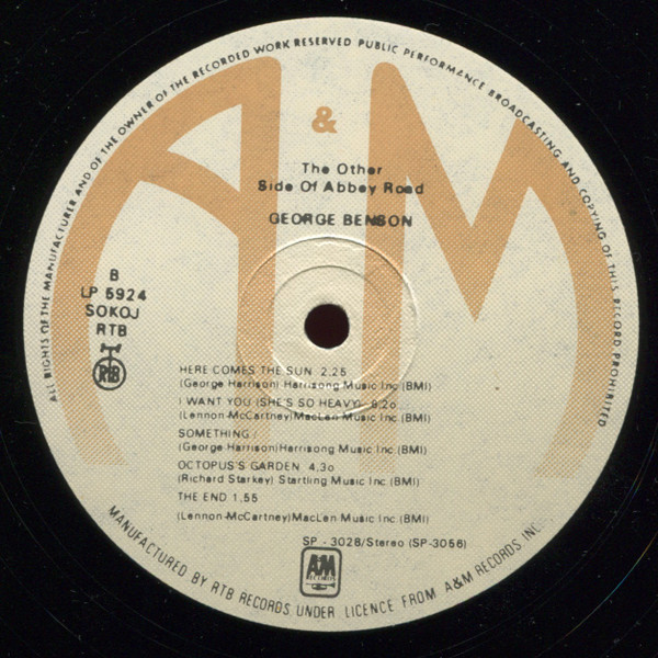 George Benson - The Other Side Of Abbey Road (LP, Album, RE)