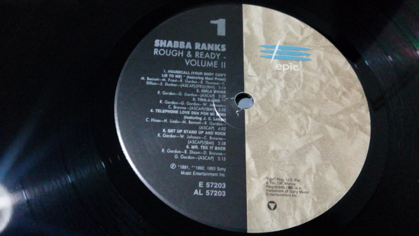 Shabba Ranks - Rough & Ready - Volume II (LP, Album)