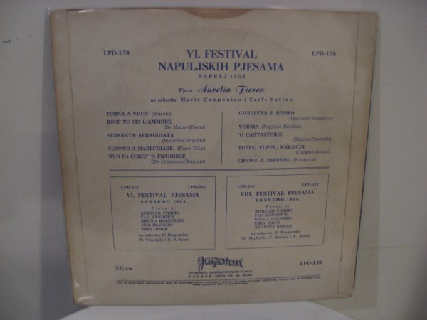 Aurelio Fierro - VI. Festival Napuljskih Pjesama Napulj 1958. (10