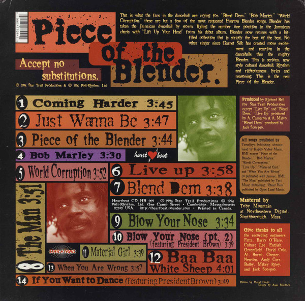 Everton Blender - A Piece Of The Blender: The Singles (LP, Album)
