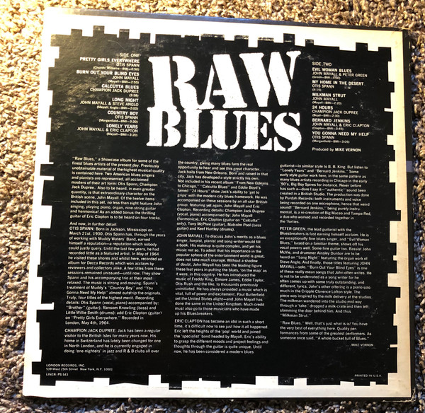 Various - Raw Blues (LP, Album, RP, PH-)