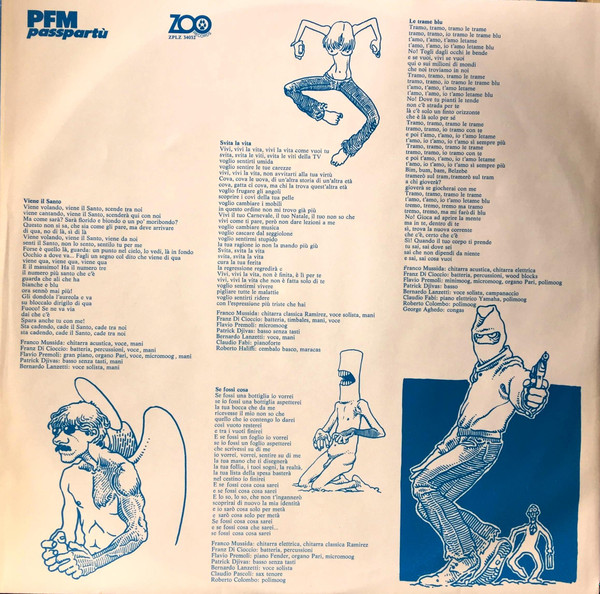 PFM* - Passpartù (LP, Album)