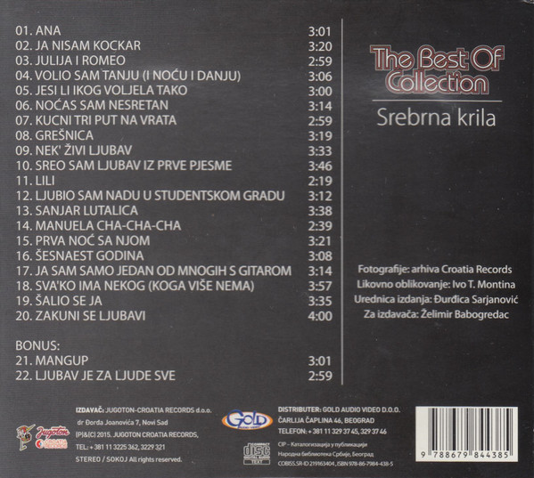 Srebrna Krila - The Best Of Collection (CD, Comp, Dig)