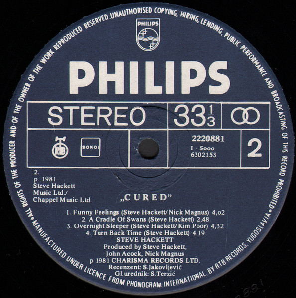 Steve Hackett - Cured (LP, Album)