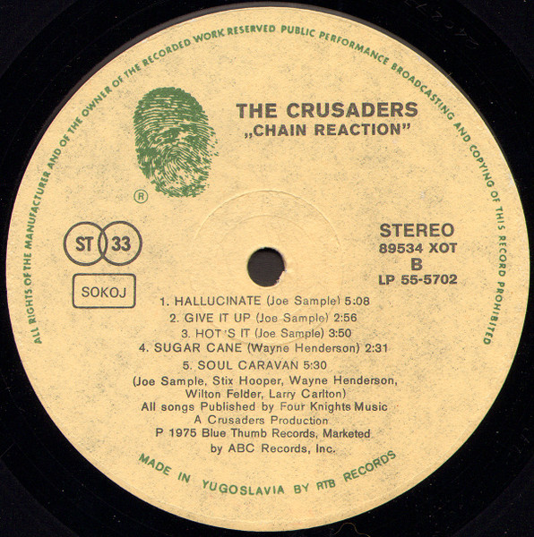 The Crusaders - Chain Reaction (LP, Album, RE, Gat)