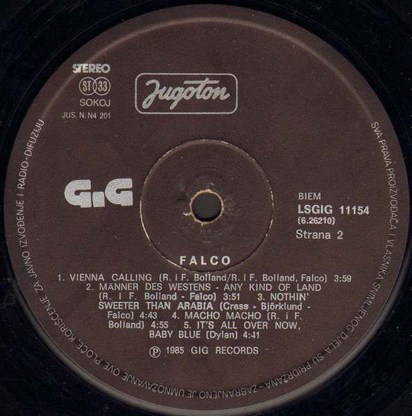 Falco - Falco 3 (LP, Album)