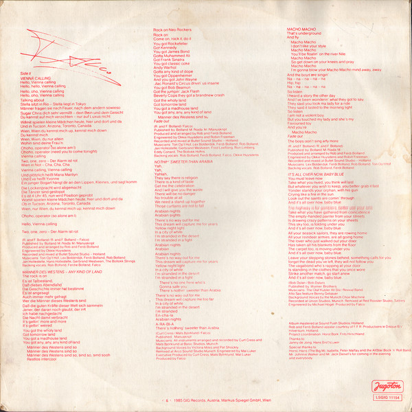 Falco - Falco 3 (LP, Album)