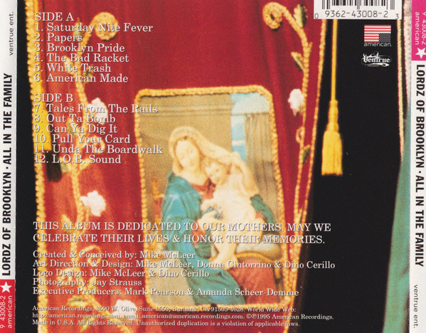Lordz Of Brooklyn - All In The Family (CD, Album, SRC)