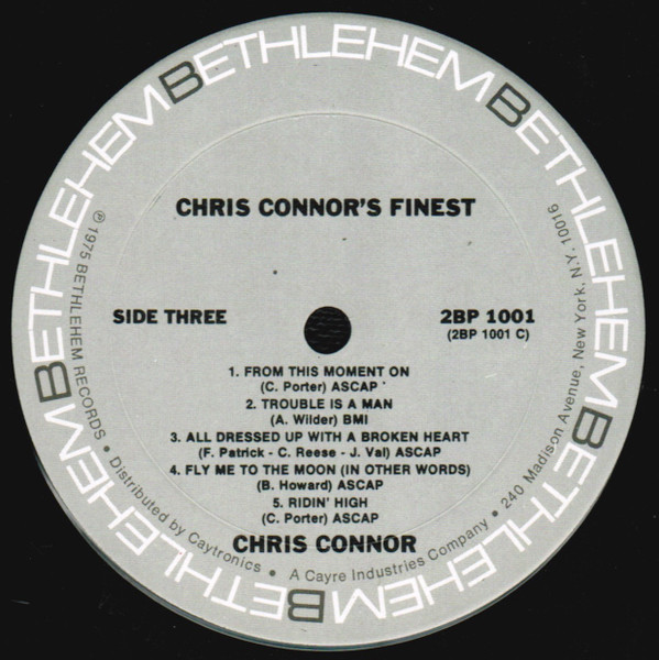 Chris Connor - The Finest Of Chris Connor (2xLP, Comp)