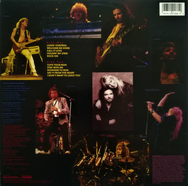 The Rossington Band - Love Your Man (LP, Album, Glo)
