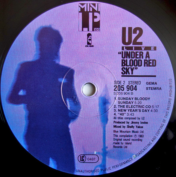 U2 - Under A Blood Red Sky (Live) (LP, MiniAlbum, RE)