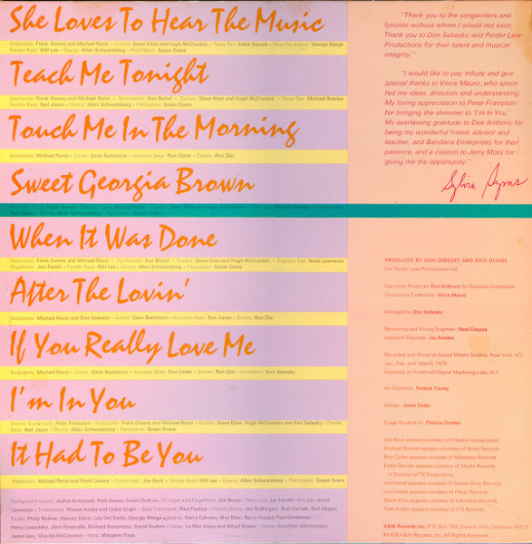 Sylvia Syms - She Loves To Hear The Music (LP, Album)