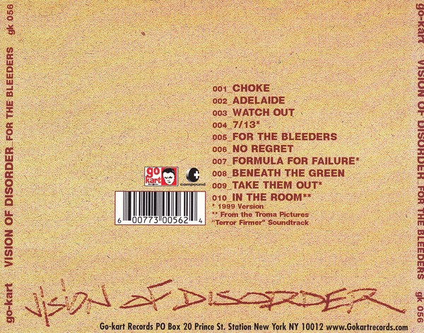 Vision Of Disorder - For The Bleeders (CD)