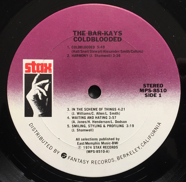The Bar-Kays* - Coldblooded (LP, Album, RE)