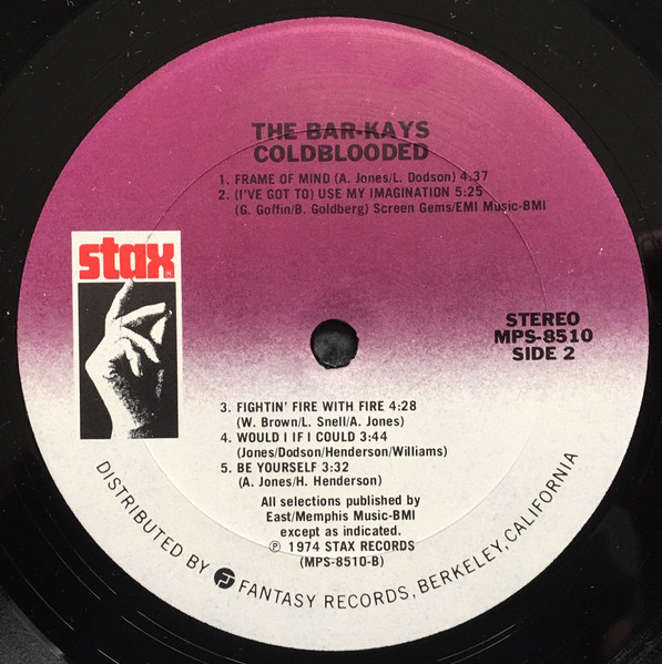 The Bar-Kays* - Coldblooded (LP, Album, RE)