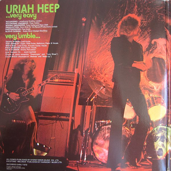 Uriah Heep - ...Very 'Eavy Very 'Umble... (LP, Album, RP, Gat)