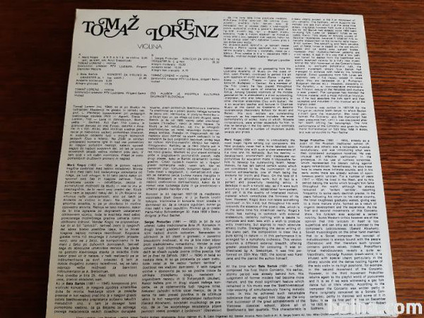 Tomaž Lorenz - Violina (LP)